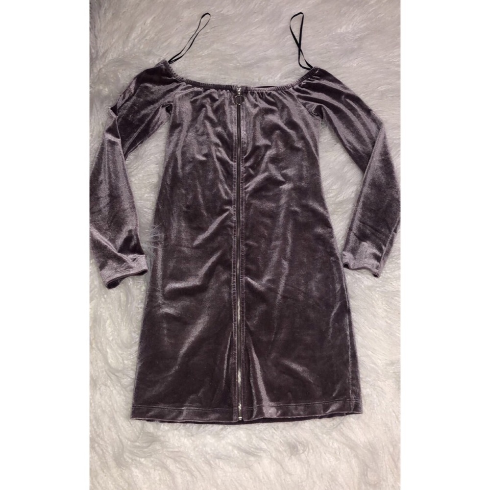 Forever 21 Purple velvet short dress